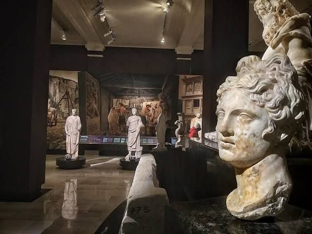 A view of the displays of the Istanbul Archaeology Museums, Istanbul, Turkey, July 22, 2022. (?HA Photo)